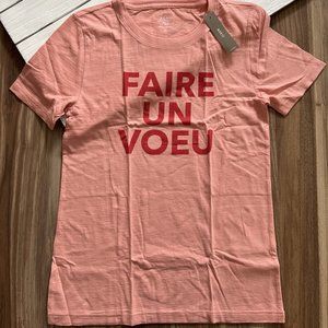 NWT JCREW Vintage cotton "Make a wish" T-shirt Size XS